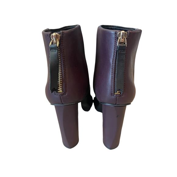Cabi Women’s Leather Booties Black/Maroon Two Tone Size 6.5 - Picture 8 of 10